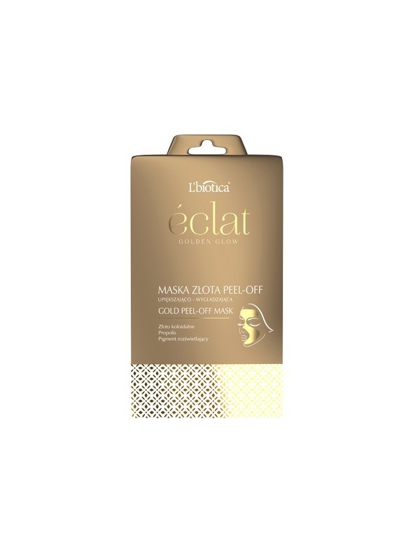 L'biotica Eclat Peel-off gold Face mask beautifying and smoothing 10 g