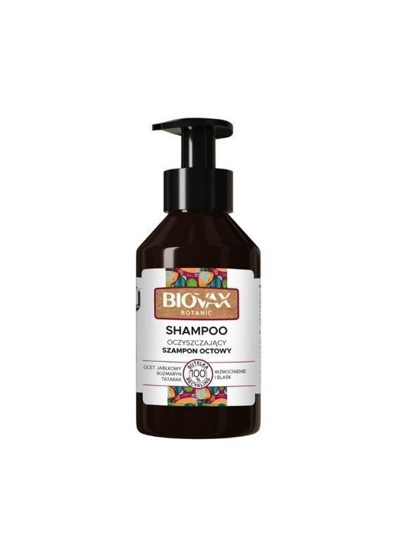 L'biotica BIOVAX Zuiverende Shampoo Appelciderazijn en Rozemarijn 200 ml