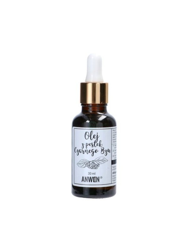 Anwen Black Elder Seed Oil voor hoog poreus haar 30 ml