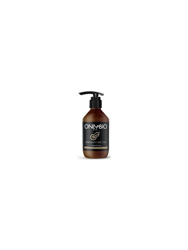 ONLYBIO Men Shampoo en Gel 2in1 Regeneratie 250 ml