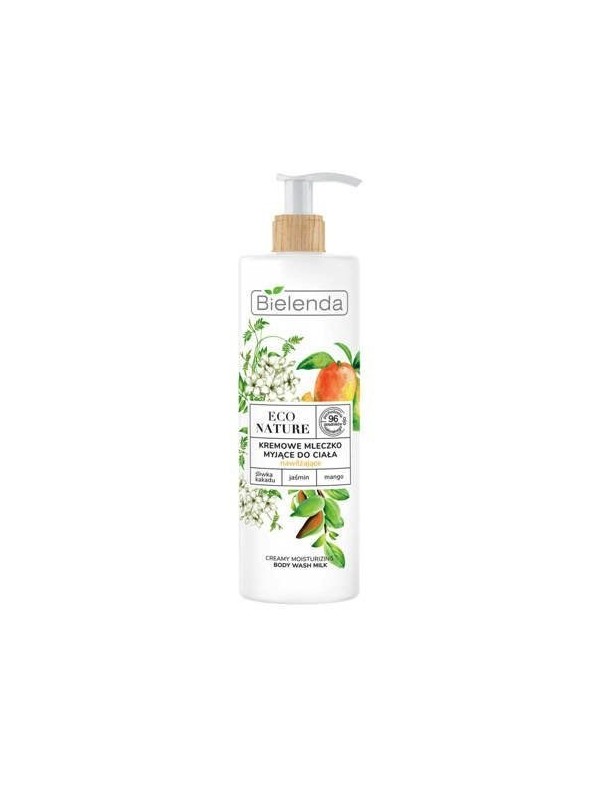 Bielenda ECO NATURE Hydraterende Romige Wasmelk Kakadu Pruim + Jasmijn + Mango 400 ml