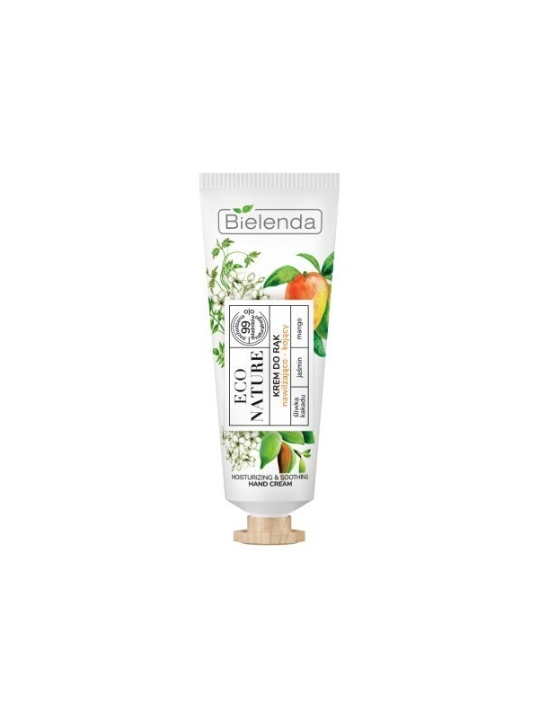 Bielenda Eco Nature Hydraterende Handcrème Kokosnoot Pruim + Jasmijn + Mango 50 ml