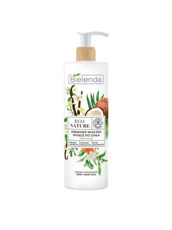 Bielenda ECO NATURE Creamy nourishing washing milk Vanilla Milk + Coconut Milk + Orange Blossom 400 ml