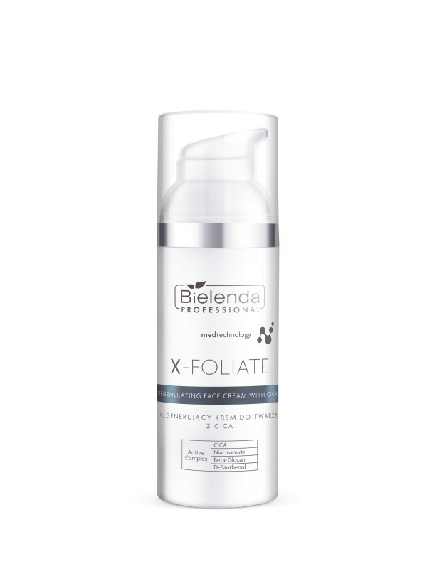 Bielenda Professional X-FOLIATE Regenerating face cream with CICA acids 50 ml