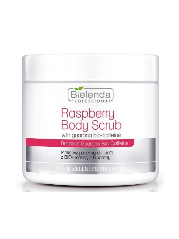 Bielenda Professional SPA & WELLNESS Raspberry body Peeling with Bio caffeine from guarana 550 g