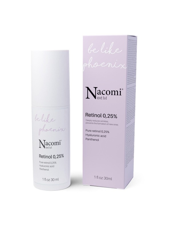 Nacomi Next Level Night face Serum with pure Retinol 0.25% 30 ml