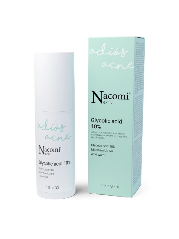 Nacomi Next Level Peeling Night Face Serum met glycolzuur 10% 30 ml