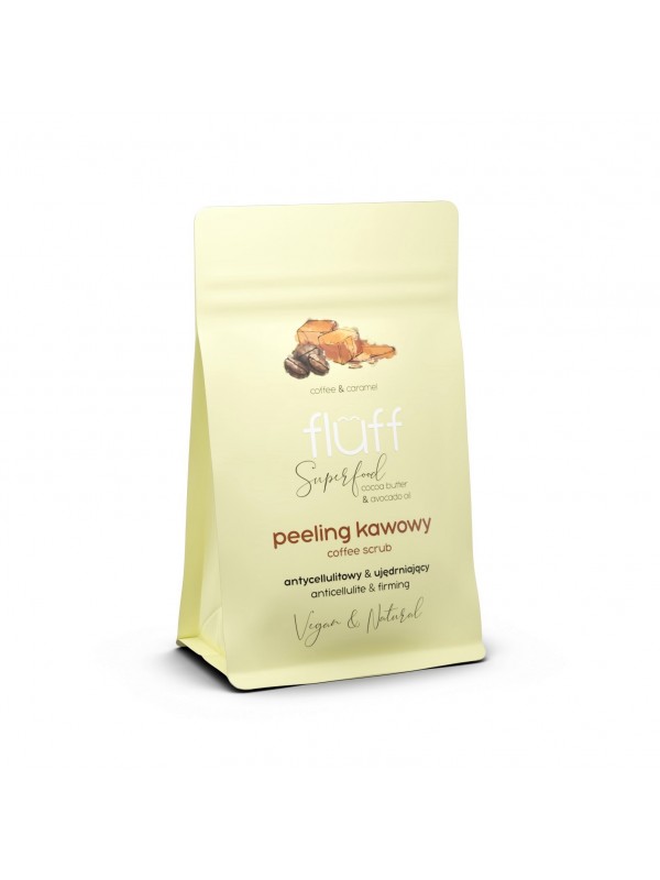 Fluff Dry Coffee Peeling Koffie en Karamel 100 g