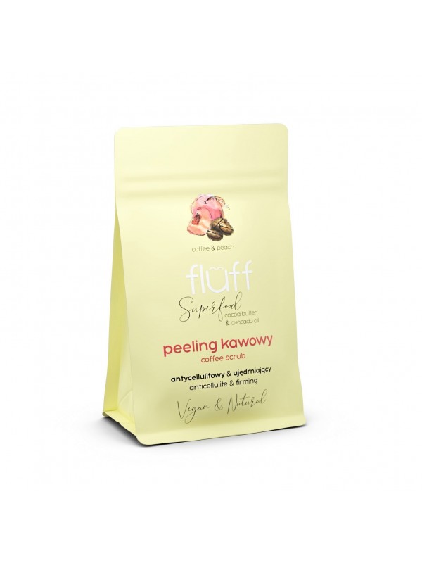 Fluff Dry Coffee Peeling Koffie en Perzik 100 g