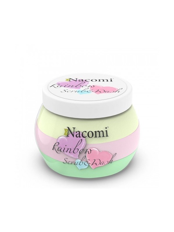 Nacomi Rainbow Body Foam Peeling en wassen 200 ml