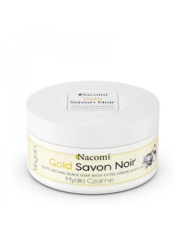 Nacomi Gold Black Soap with Extra Virgin Olive Oil 125 g