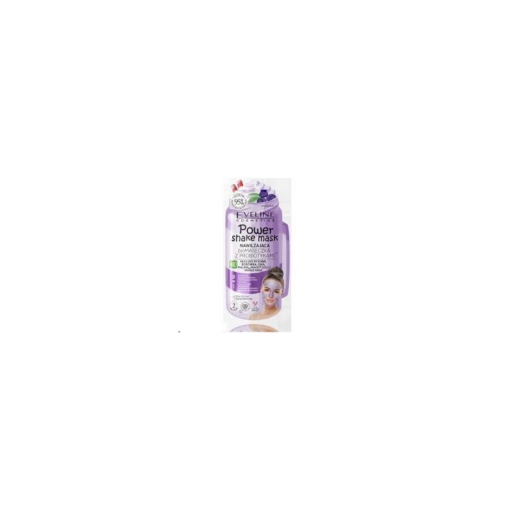 Eveline Power Shake Mask Moisturizing Bio Mask with probiotics 8in1 10 ml