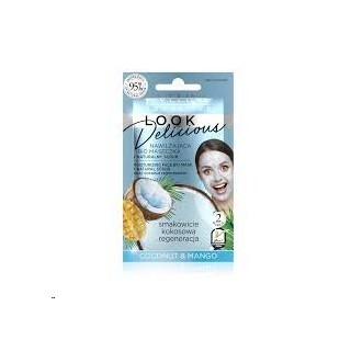 Eveline Look Delicious Hydraterend Bio Masker + Natuurlijke Scrub Coconut & Mango 10 ml