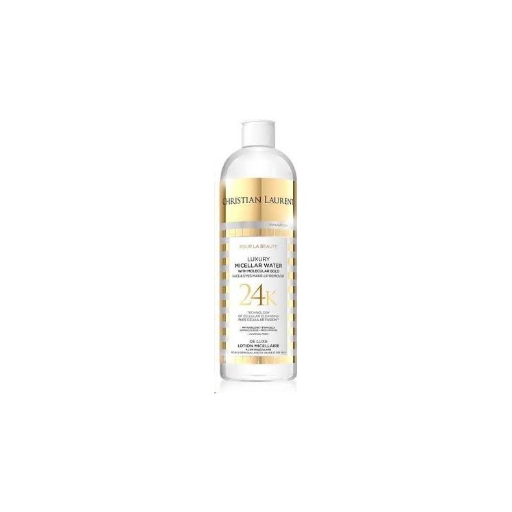 Christian Laurent Luxe micellair water met colloïdaal goud voor het verwijderen van gezichts- en oogmake-up 24K 500 ml
