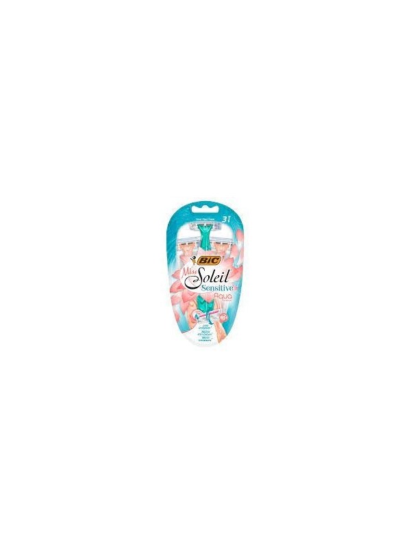 BIC Miss Soleil Sensitive Aqua 3-Blade Razor 3 Pieces