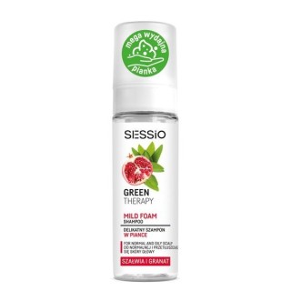 Sessio Green Therapy Delicate Foam Hair Shampoo Sage and Pomegranate 175 g