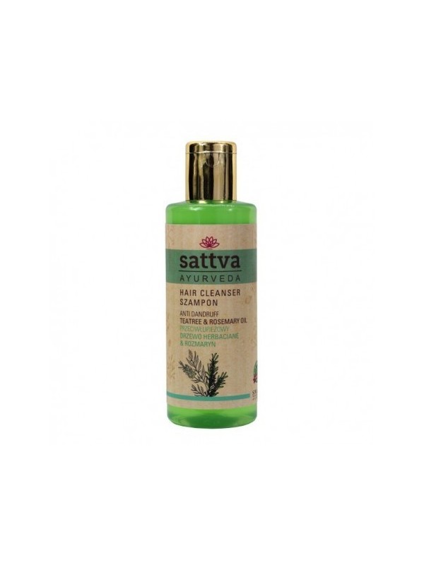 Sattva Ayurveda Anti-Dandruff Herbal Shampoo Tea Tree & Rosemary 210 ml