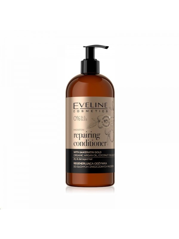 Eveline Organic Gold Regenererende conditioner voor droog en beschadigd haar 500 ml