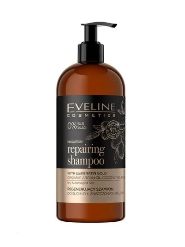 Eveline Organic Gold Regenererende shampoo voor droog en beschadigd haar 500 ml