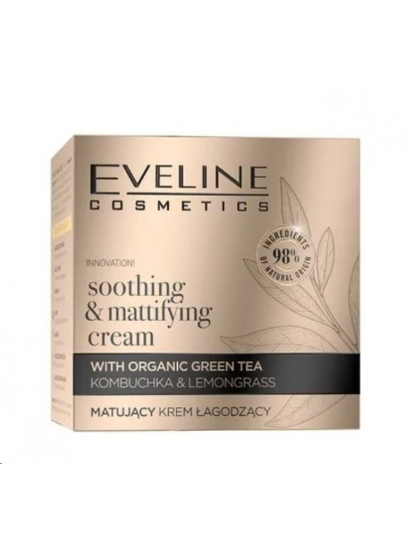 Eveline Organic Gold Soothing face cream with organic Green Tea 50 ml