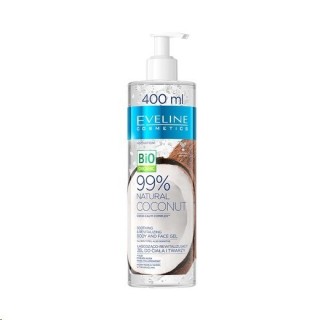 Eveline 99% Natural Coconut Verzachtende en revitaliserende lichaams- en gezichtsgel 400 ml