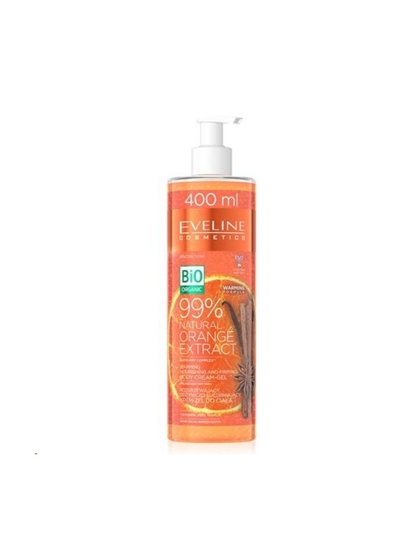 Eveline 99% Natural Orange Verwarmende lichaamscrème-gel 400 ml