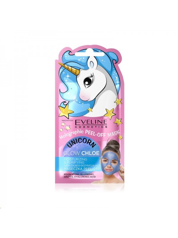 Eveline Unicorn Hydraterend en reinigend gezichtsmasker Peel-Off 7 ml