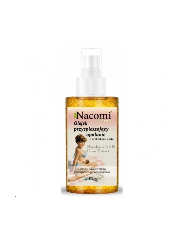 Nacomi Oil with golden particles accelerating tanning 150 ml