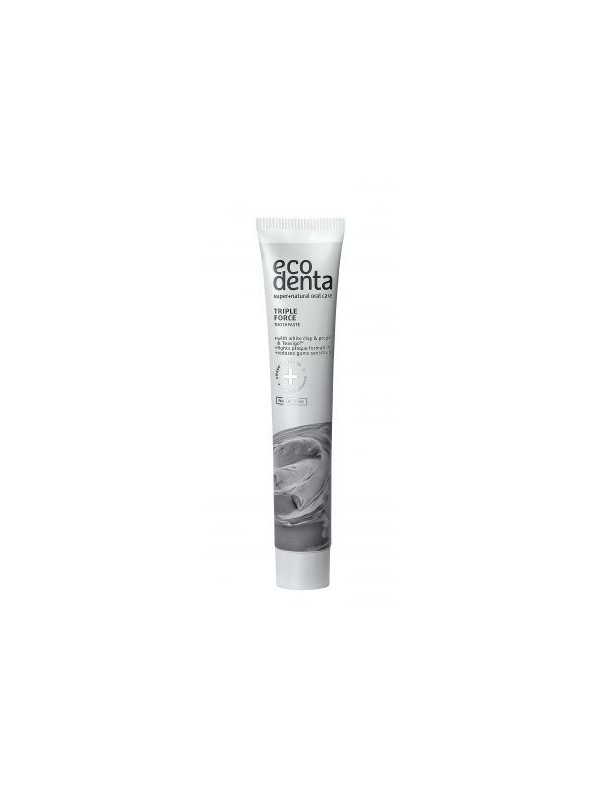 Ecodenta Triple Effect Toothpaste with white clay, propolis and teavigo 75 ml