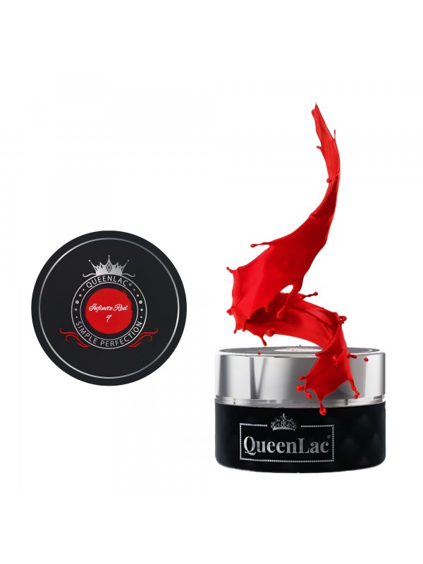 QueenLac UV nail polish /09/ Infinite Red 5 ml