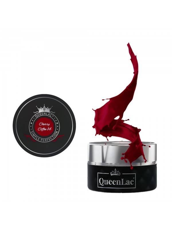 QueenLac UV nail polish /14/ Cherry Coffee 5 ml