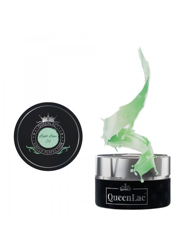 QueenLac UV nagellak /51/ Light Lime 5 ml