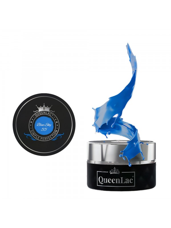 QueenLac UV nagellak /55/ Blue Sky 5 ml