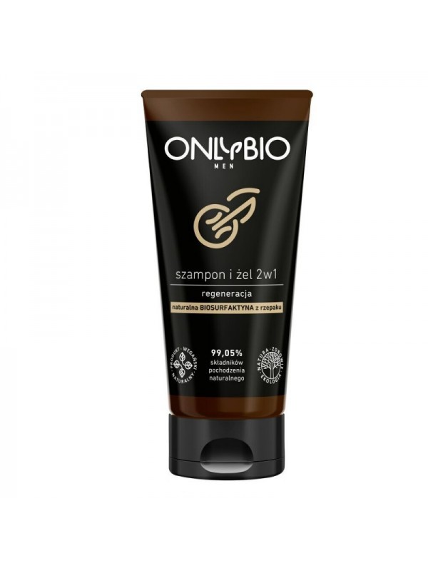 ONLYBIO Men Shampoo and Gel 2in1 Regeneration 200 ml