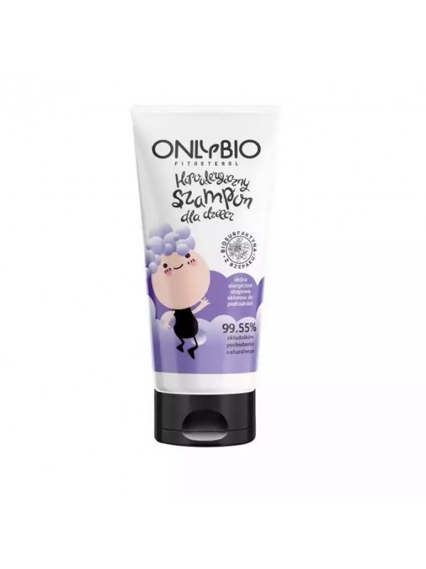 ONLYBIO Phytosterol Shampoo voor kinderhaar Atopische huid gevoelig voor irritatie 200 ml