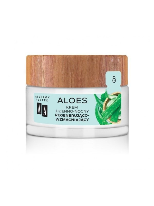 AA Aloe 100% aloe vera extract Regenerating and strengthening day and night face cream 50 ml