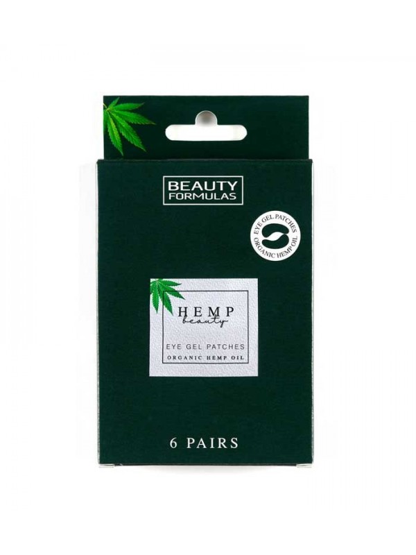 Beauty Formulas Hemp Beauty gel oogpads met biologische hennepolie 12 stuks