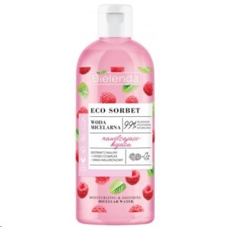 Bielenda ECO SORBET Hydraterend en verzachtend micellair water Framboos 500 ml