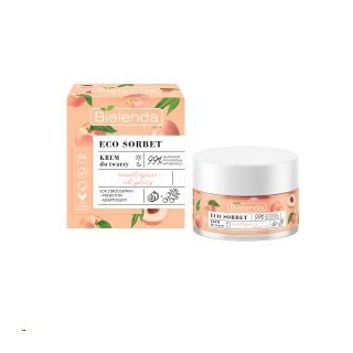 Bielenda ECO SORBET Hydraterende en voedende gezichtscrème Perzik 50 ml