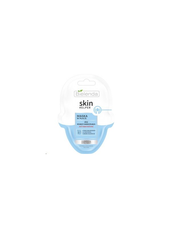 Bielenda SKIN HELPER Sheet face mask strongly soothing and moisturizing Antibacterial