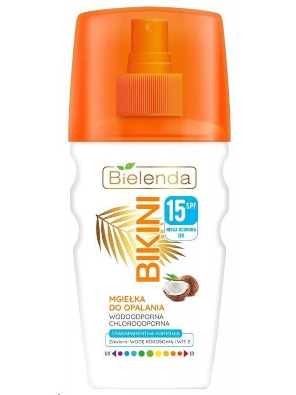 Bielenda Bikini Coconut Sunscreen Mist face+hair SPF15 150 ml