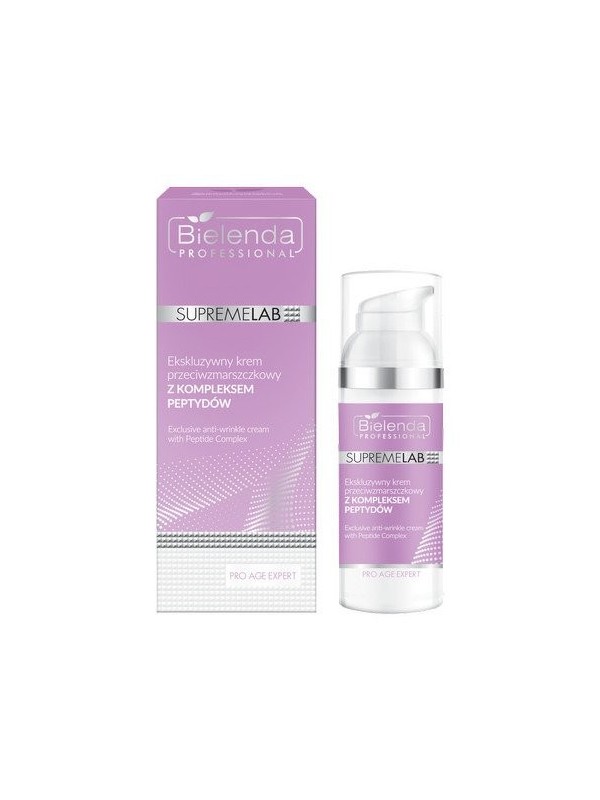 Bielenda Professional SUPREMELAB Pro Age Expert Exclusieve anti-rimpelcrème met een complex van peptiden 50 ml