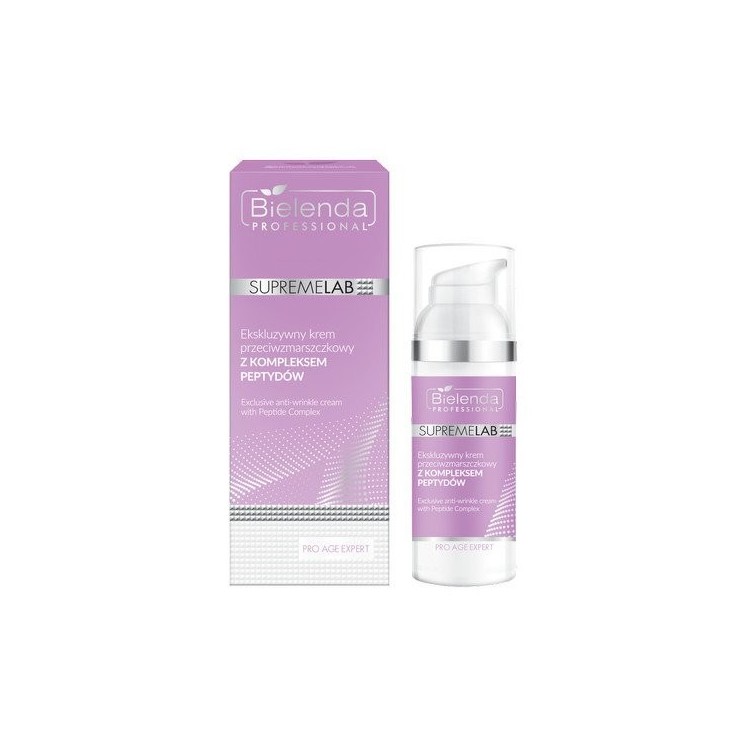 Bielenda Professional SUPREMELAB Pro Age Expert Exclusive anti-wrinkle cream with a complex of peptides 50 ml