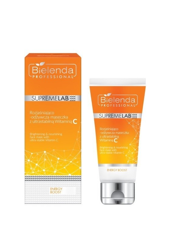 Bielenda Professional SUPREMELAB Energy Boost Verhelderend en voedend masker met ultrastabiele vitamine C 70 ml