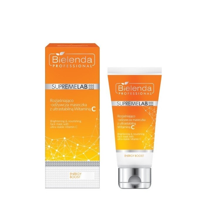 Bielenda Professional SUPREMELAB Energy Boost Brightening and nourishing mask with ultra-stable Vitamin C 70 ml