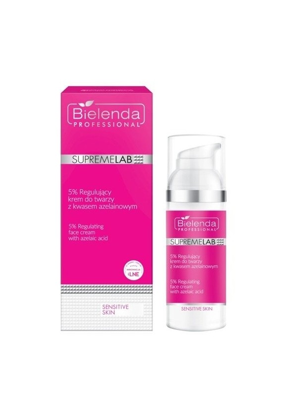 Bielenda Professional SUPREMELAB Sensitive Skin Krem do twarzy regulujący z kwasem azelinowym 5% 50 ml