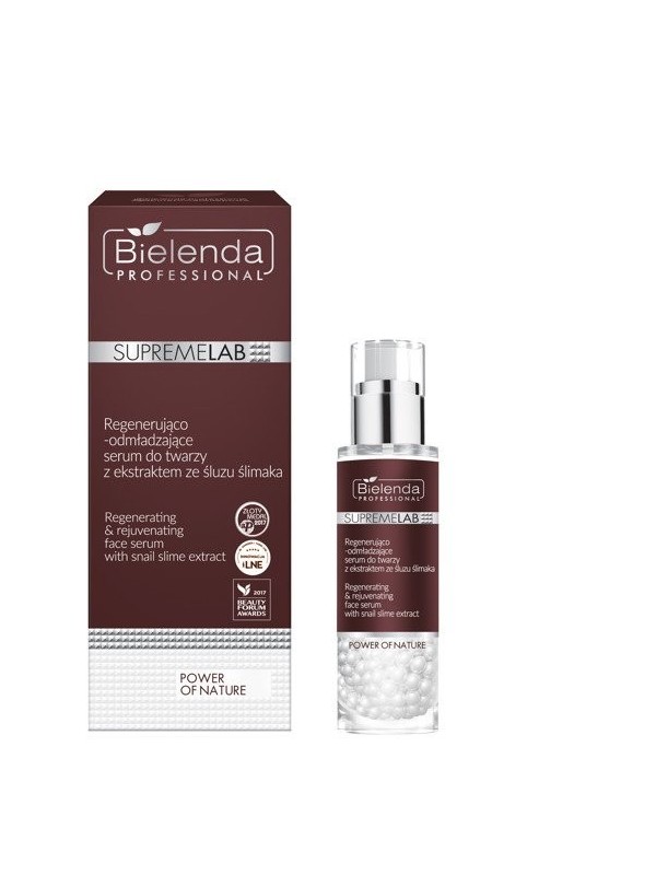 Bielenda Professional SUPREMELAB Power of Nature Regenerating and rejuvenating face Serum with snail mucus extract 30