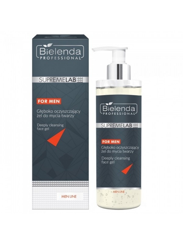 Bielenda Professional SUPREMELAB Men Line Diep reinigende gezichtswasgel 200 g