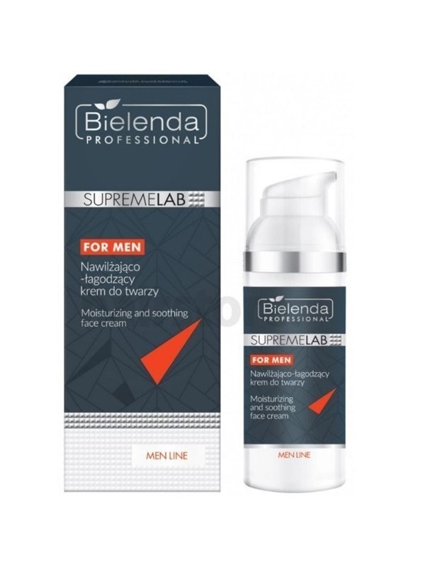 Bielenda Professional SUPREMELAB Men Line Hydraterende en verzachtende gezichtscrème 50 ml