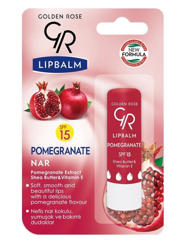 Golden Rose Beschermende Lippenstift Granaatappel Fruit SPF15 4.6 g